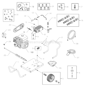Part Location Diagram of 200536GS Briggs and Stratton Decal, Warning, Moving Parts